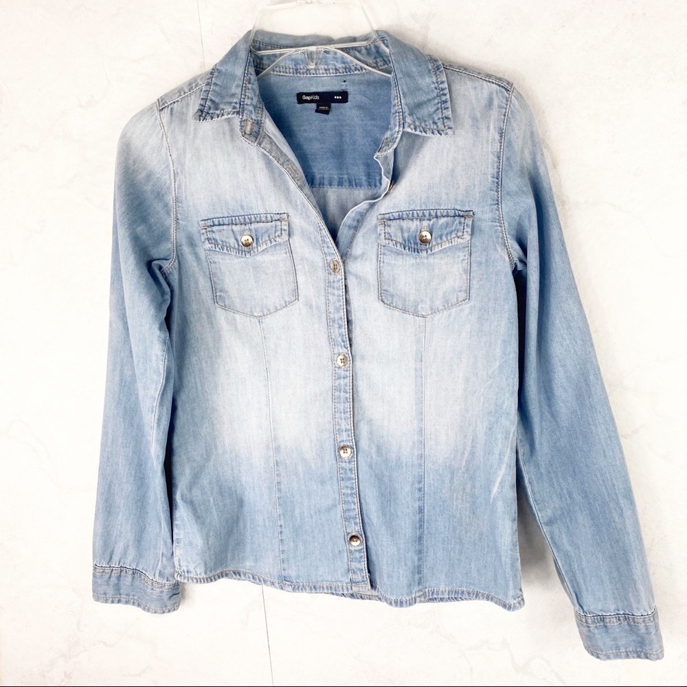 [Gap] Classic Blue Jean Button Down Top